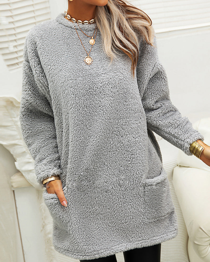 Gesa | Fleecepullover mit aufgesetzten Taschen