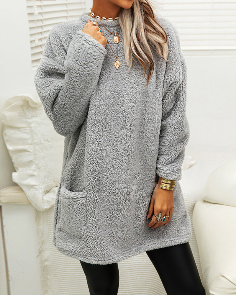 Gesa | Fleecepullover mit aufgesetzten Taschen