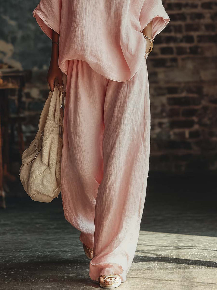 Jula | Zweiteiler mit V-Ausschnitt-Shirt und Hose