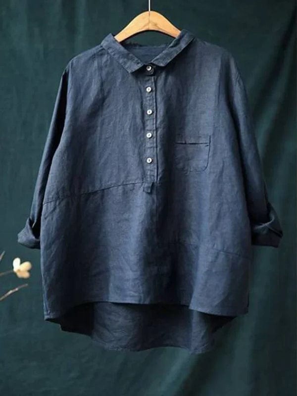 Vega | Oversized Leinen-Bluse