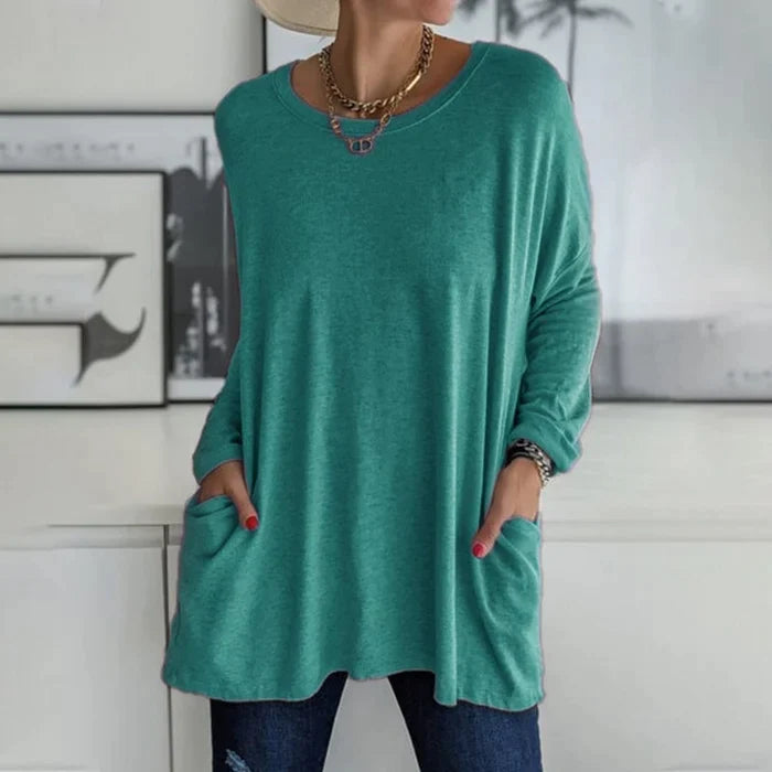 Susann | Pullover mit großen aufgesetzten Taschen
