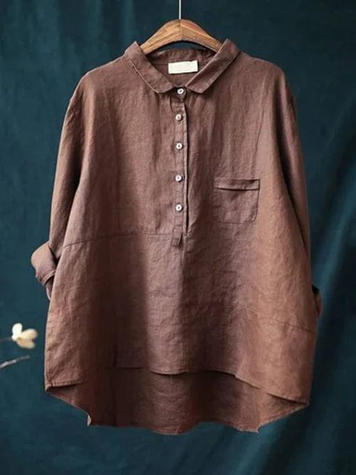 Vega | Oversized Leinen-Bluse