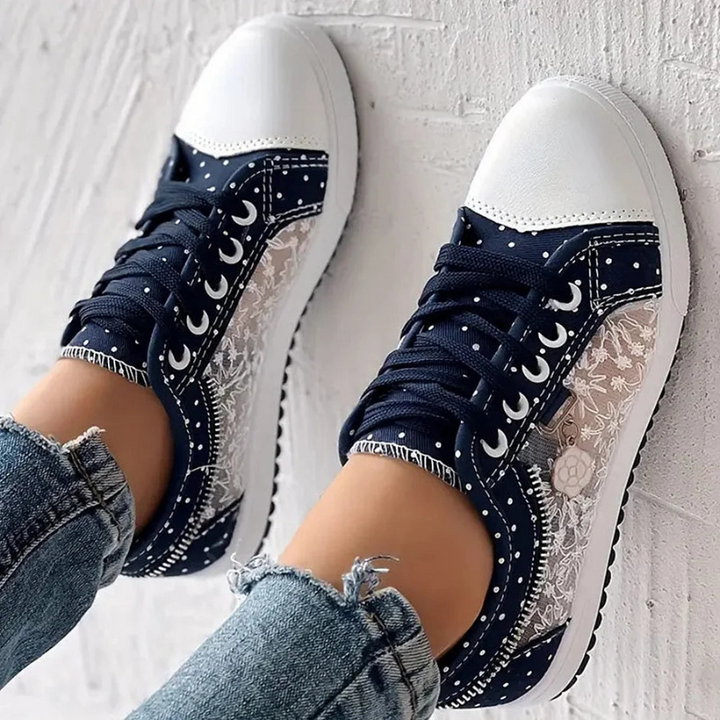 Lotte | Elegante Damen-Sneaker mit floralen Details