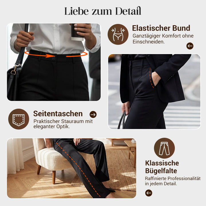 Bibi | Damen-Anzughose mit hoher Taille