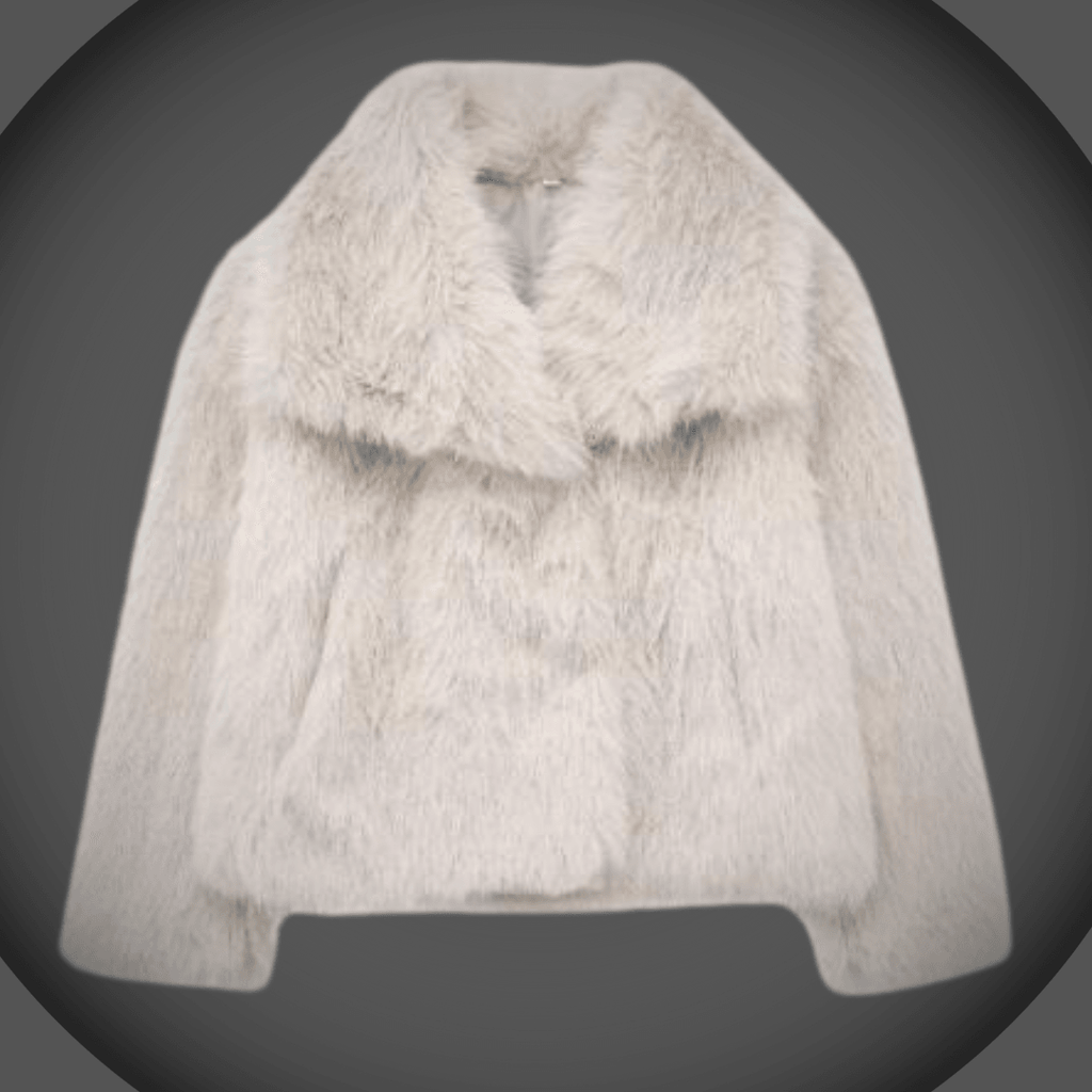 Heike | Kuschelige Plüschjacke mit Revers