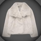 Heike | Kuschelige Plüschjacke mit Revers