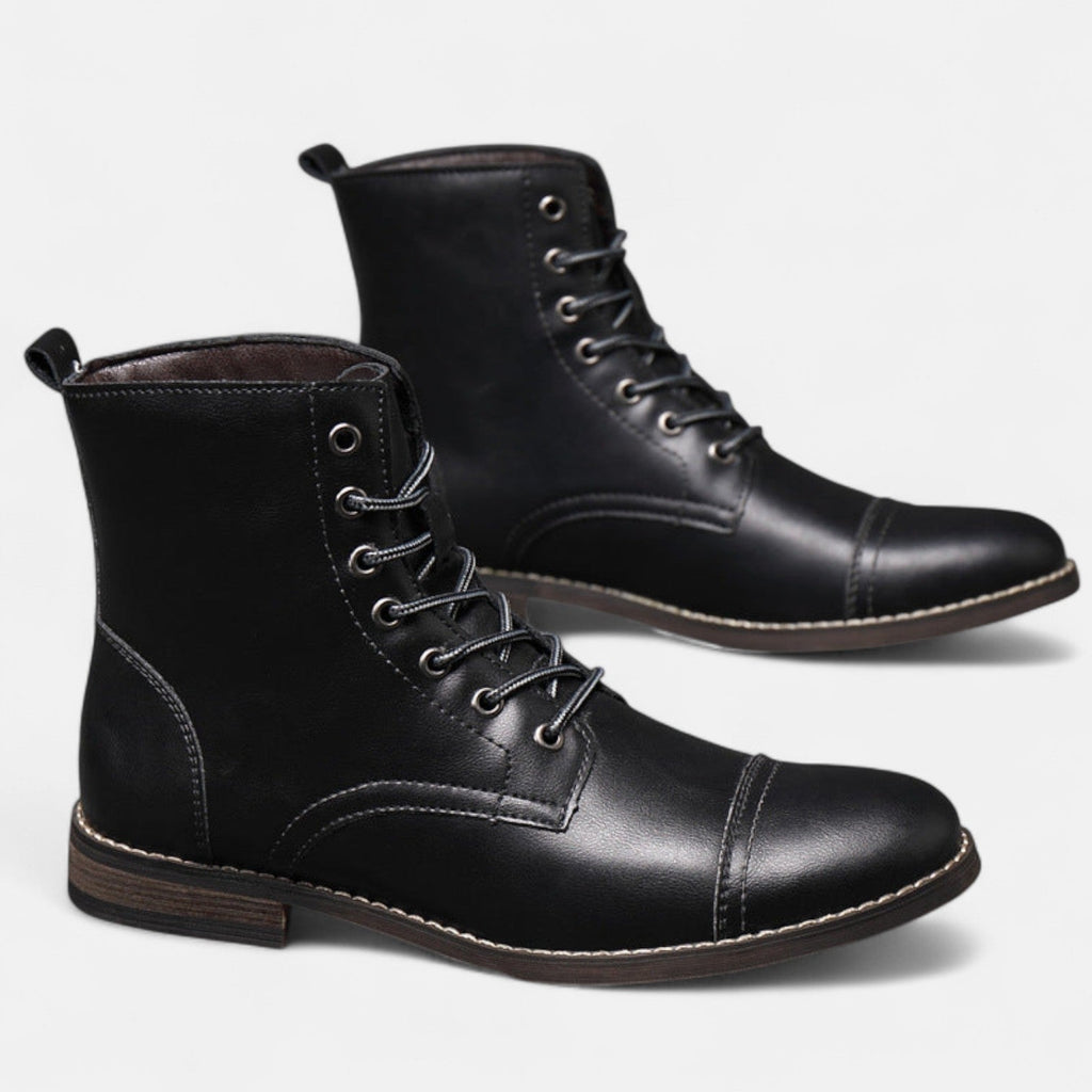 Stilvolle Herrenstiefel aus hochwertigem Kunstleder