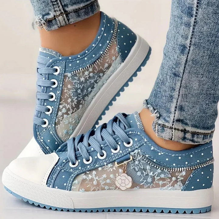 Lotte | Elegante Damen-Sneaker mit floralen Details