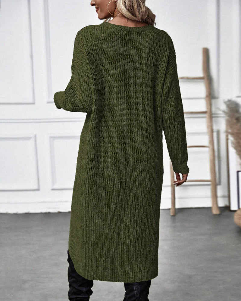 Mirka | Strickkleid in Wickeloptik