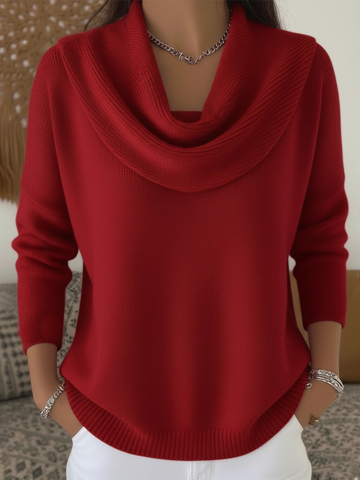 Zara | Pullover aus Merinomischung mit Hemdkragen