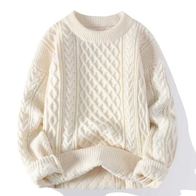 Beke | Strickpullover mit Rundhals und Musterstrick