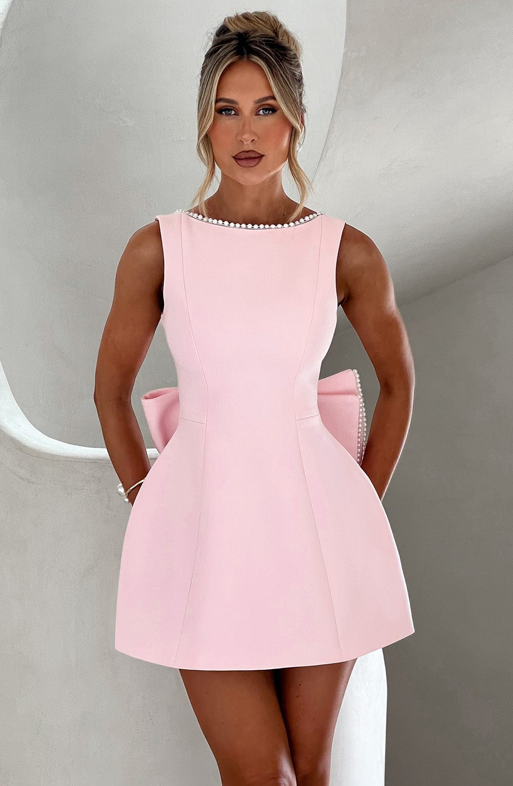 Lena-Maria | Romantisches Minikleid mit Schleife