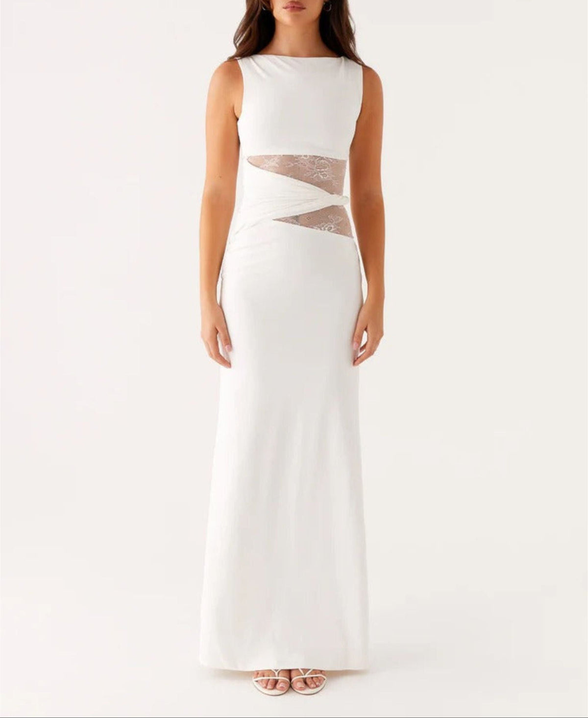 Nuria | Abendkleid mit Spitzen-Cut-outs