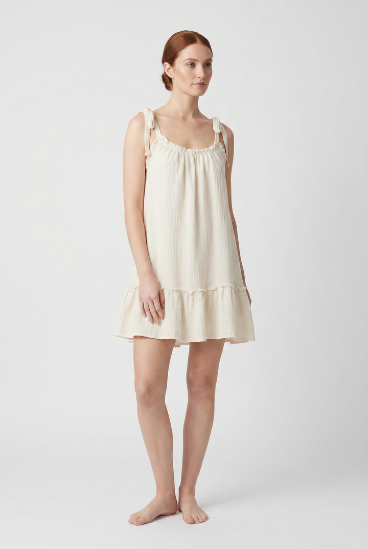 Helena | Lockeres Mini-Kleid mit Rückenausschnitt
