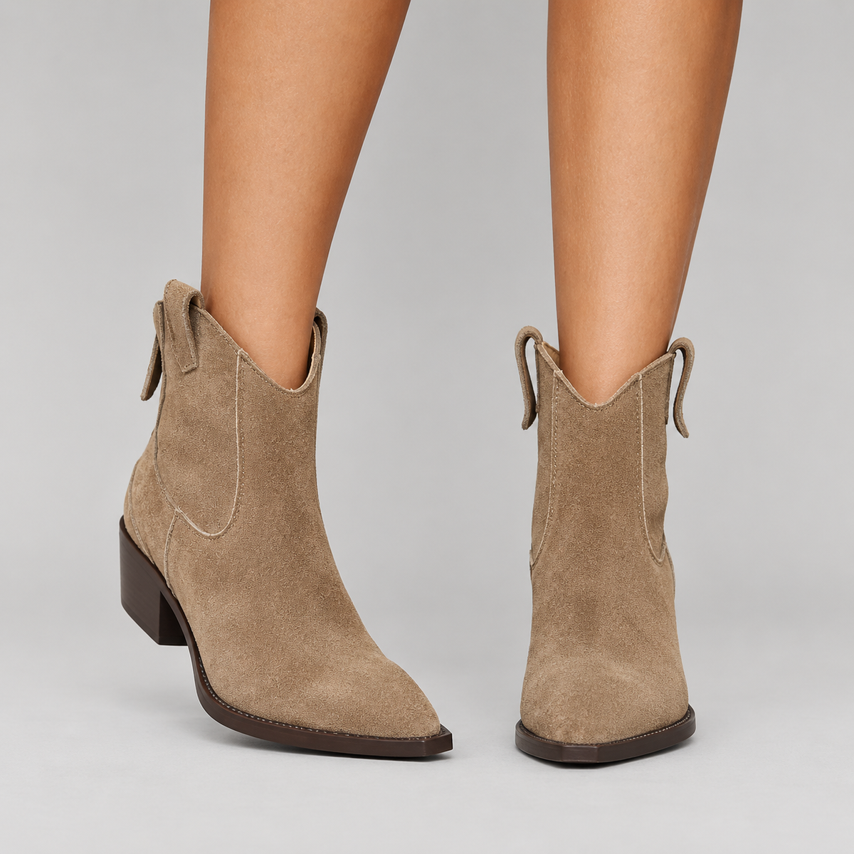 Verena | Stiefeletten in Lederoptik im Western-Stil