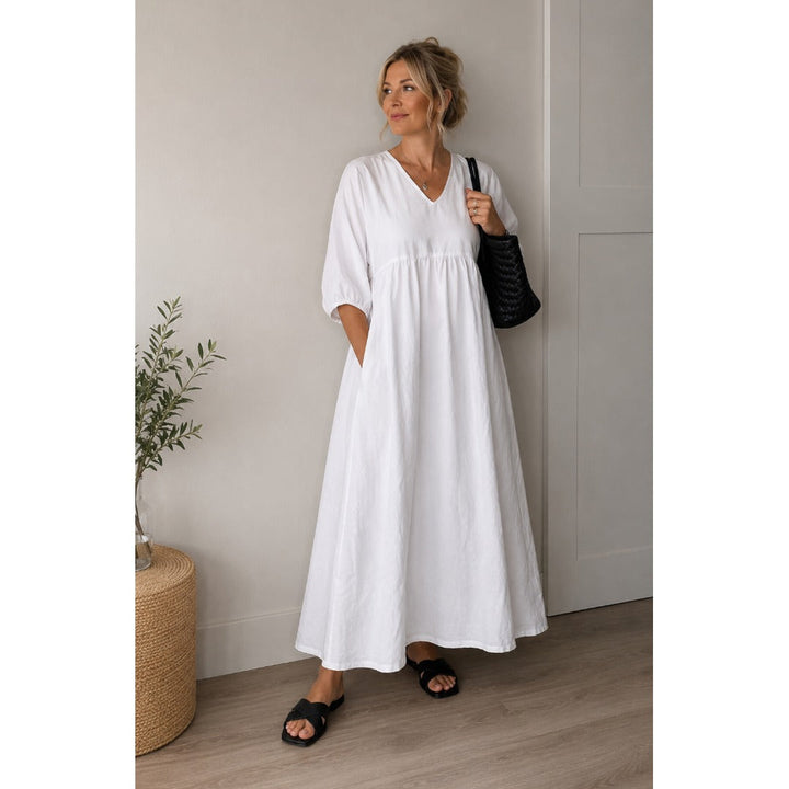 Kyra | Bequemes Kleid mit V-Ausschnitt