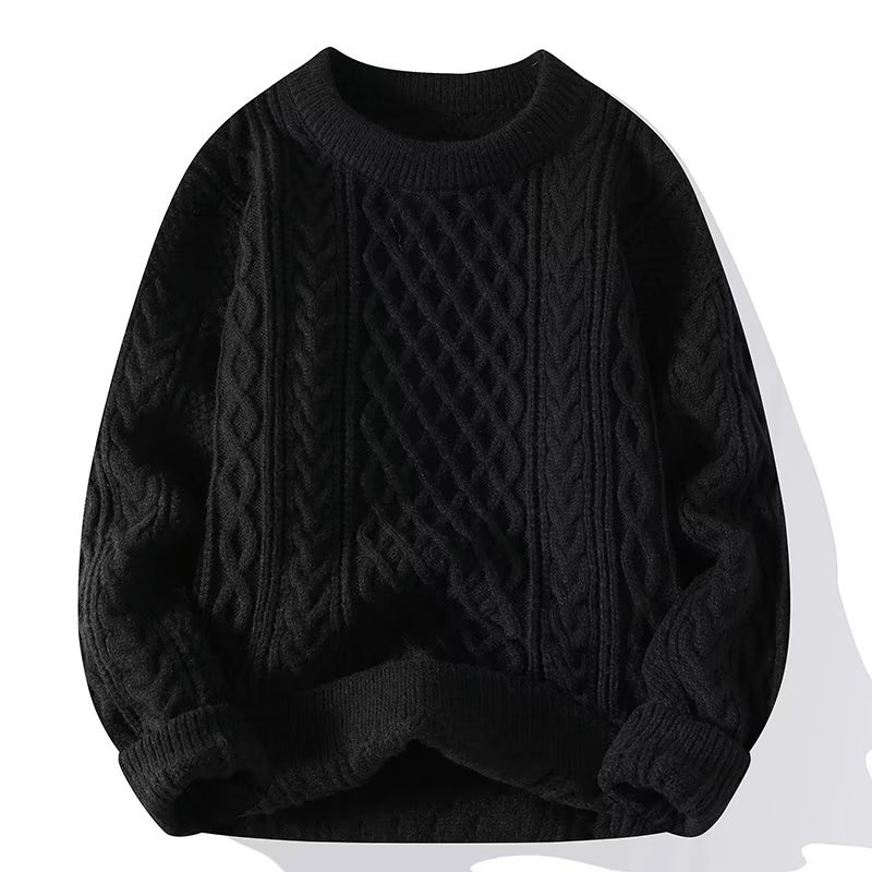 Beke | Strickpullover mit Rundhals und Musterstrick