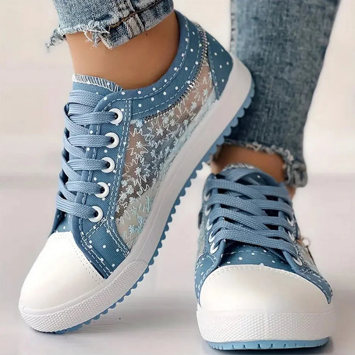 Lotte | Elegante Damen-Sneaker mit floralen Details