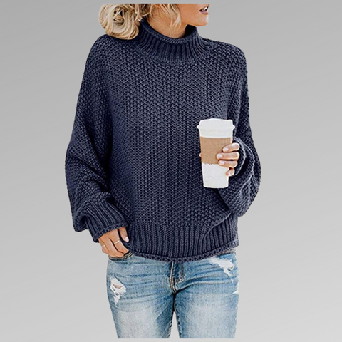 Steffi | Pullover mit hohem Stehkragen