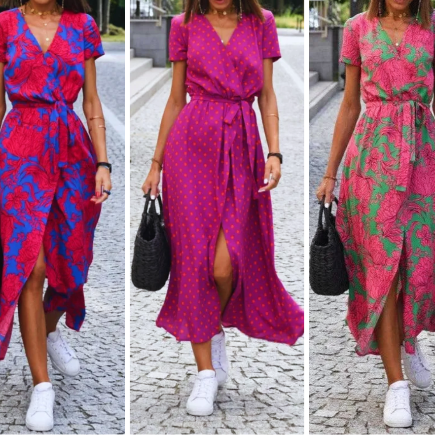 Lena | Elegantes Kleid mit V-Ausschnitt