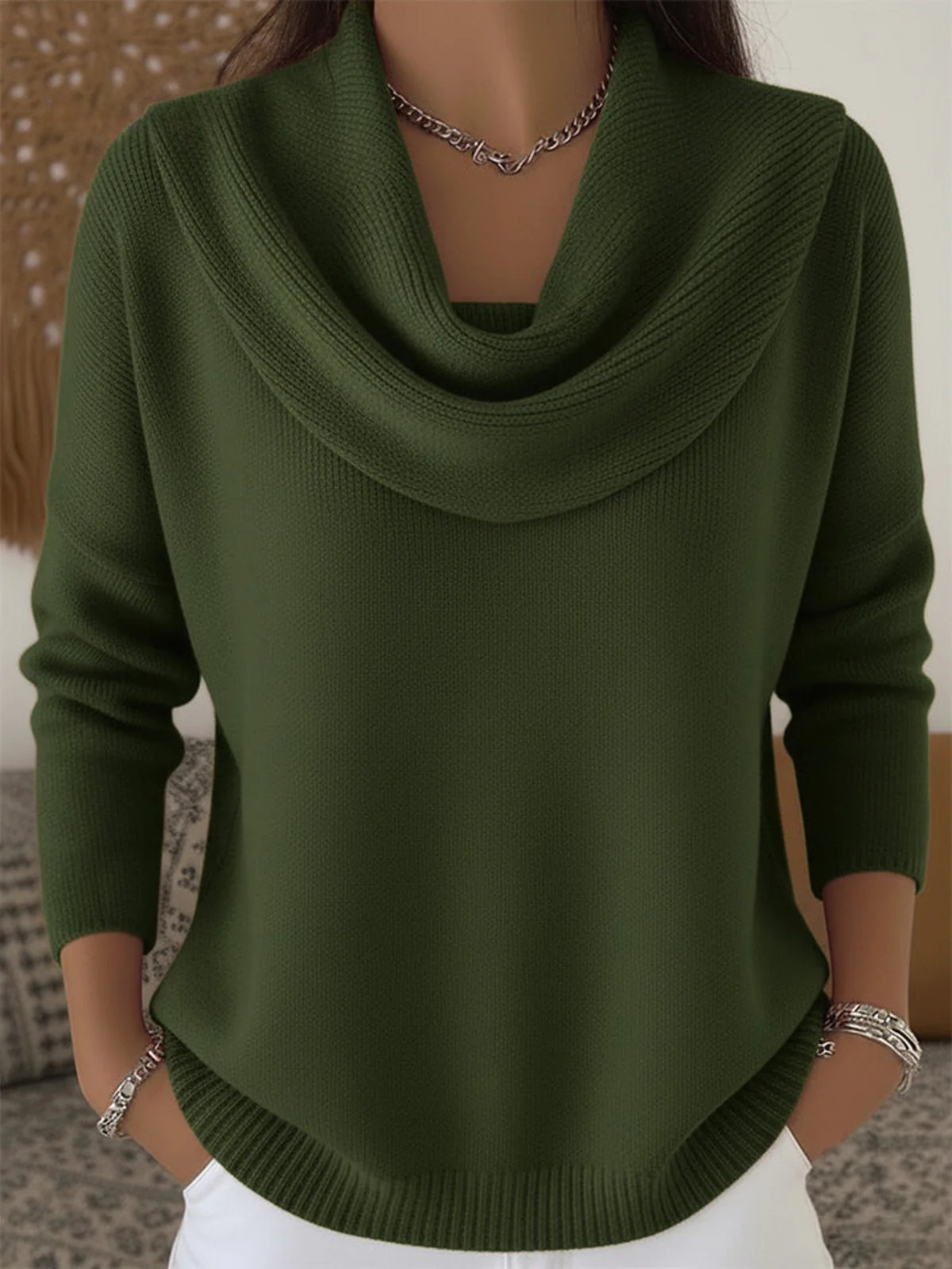 Zara | Pullover aus Merinomischung mit Hemdkragen