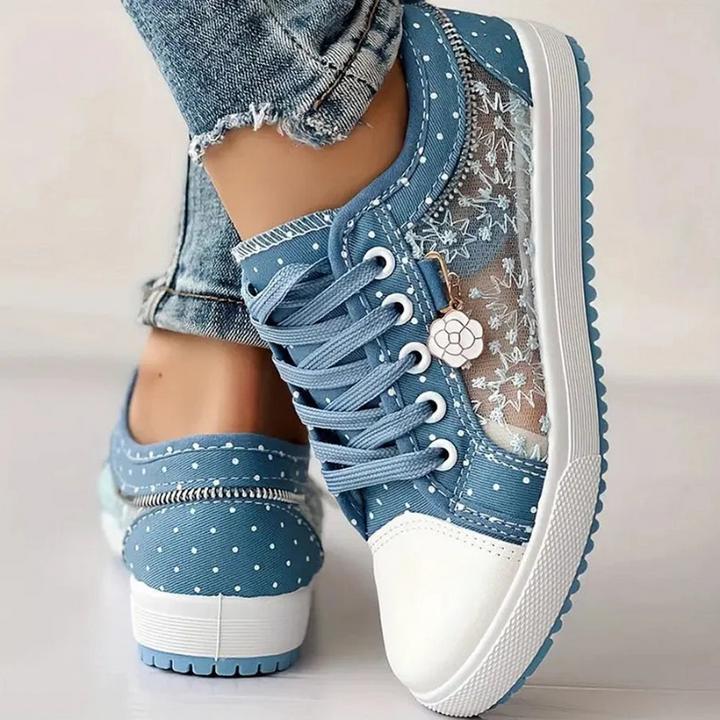 Lotte | Elegante Damen-Sneaker mit floralen Details