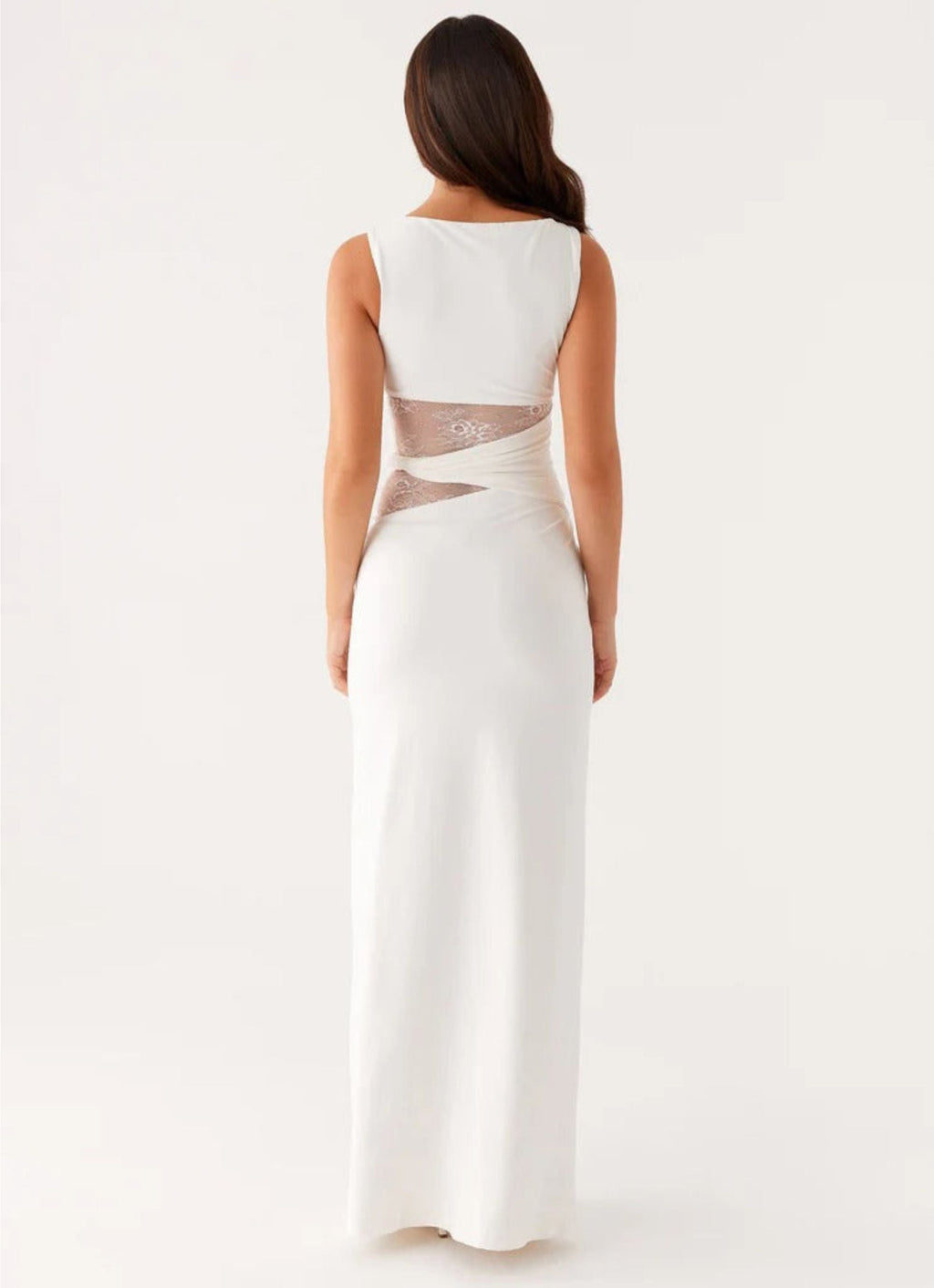 Nuria | Abendkleid mit Spitzen-Cut-outs