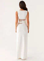 Nuria | Abendkleid mit Spitzen-Cut-outs