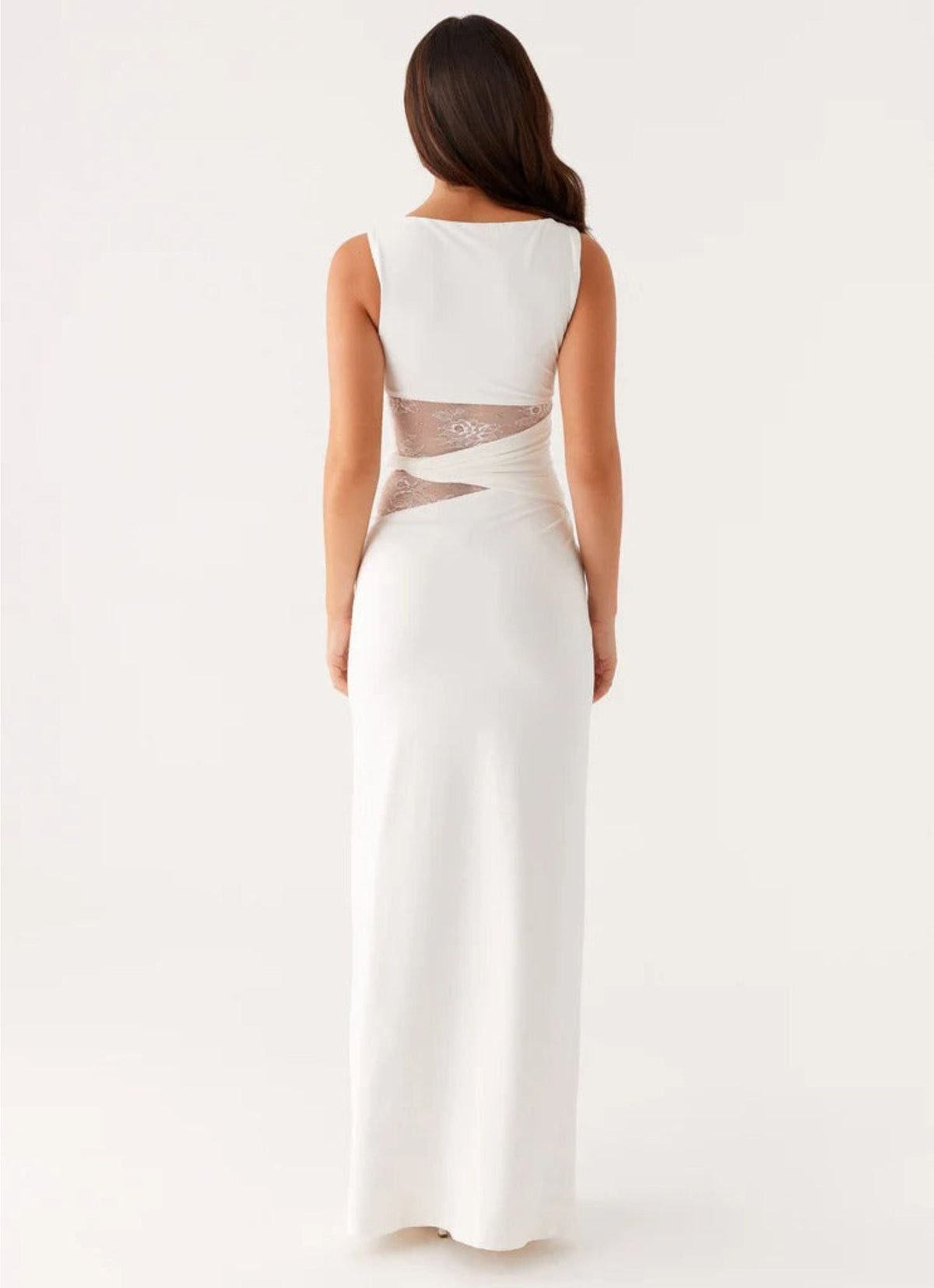 Nuria | Abendkleid mit Spitzen-Cut-outs