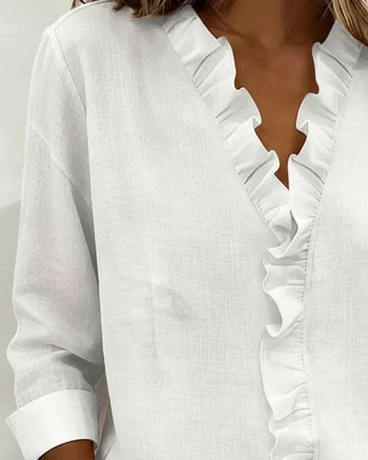 Heidi | Edle V-Ausschnitt Bluse