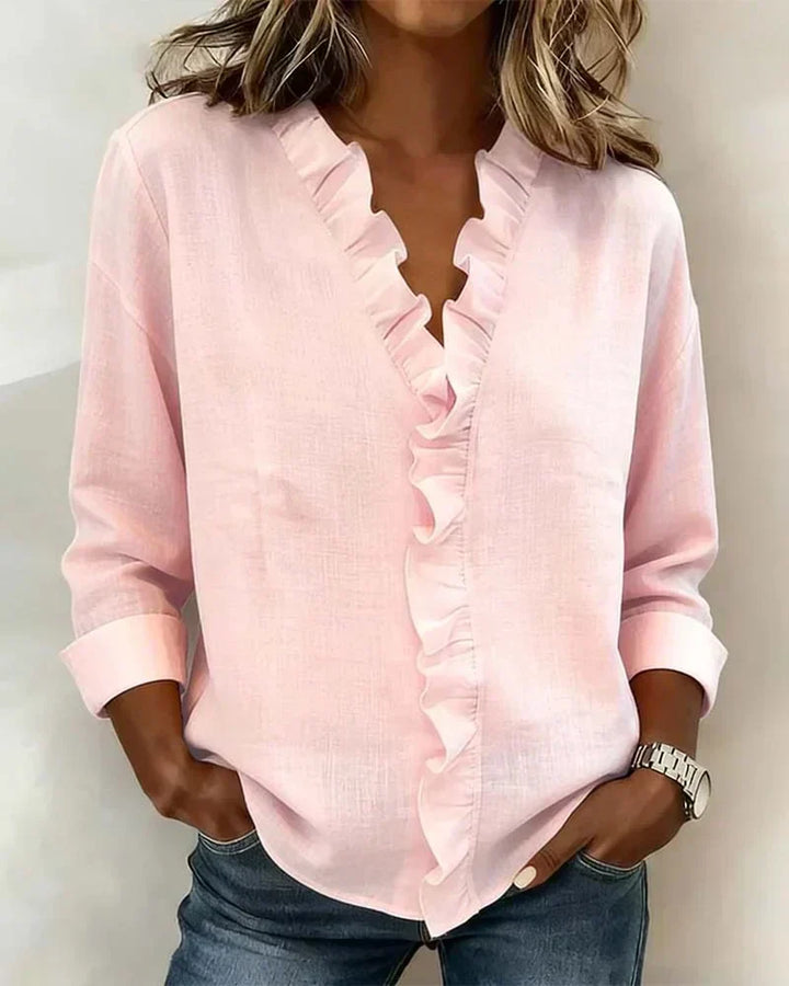 Heidi | Edle V-Ausschnitt Bluse
