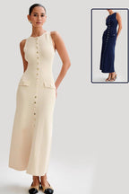 Hanne-Lotte | Elegantes Maxikleid aus Strick
