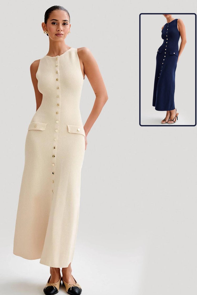 Hanne-Lotte | Elegantes Maxikleid aus Strick