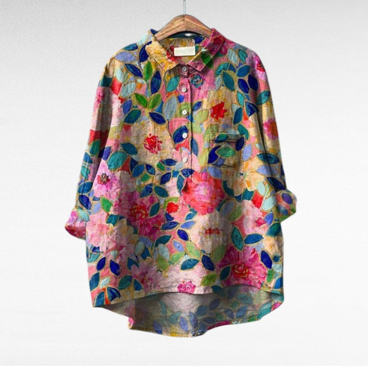 Olivia | Oversized Leinen-Bluse
