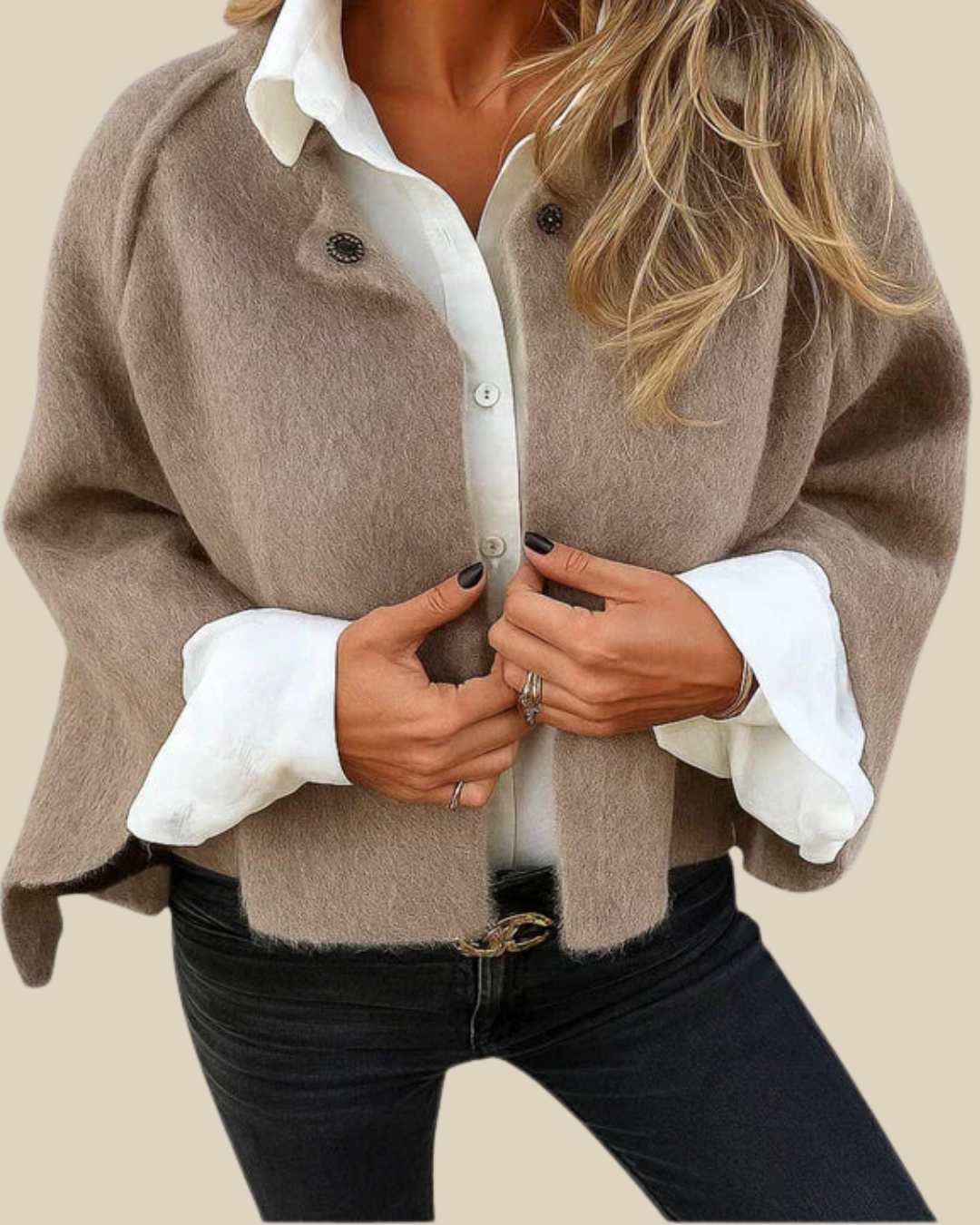 Doris | Strickjacke mit weich gebürsteter Oberfläche