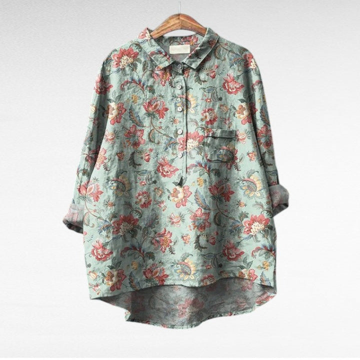 Olivia | Oversized Leinen-Bluse
