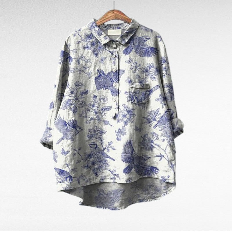 Olivia | Oversized Leinen-Bluse