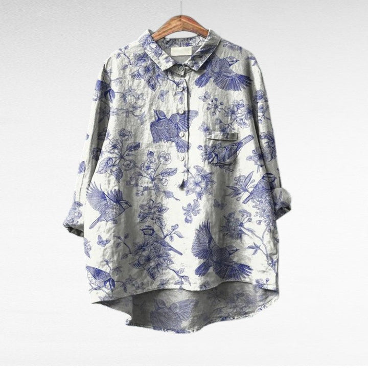 Olivia | Oversized Leinen-Bluse