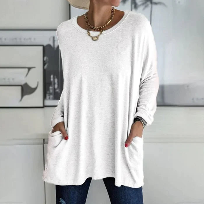 Susann | Pullover mit großen aufgesetzten Taschen