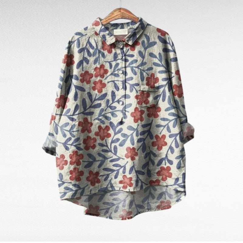 Olivia | Oversized Leinen-Bluse
