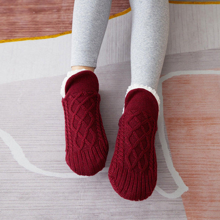 Lenka | Thermosocken mit Zopfmuster
