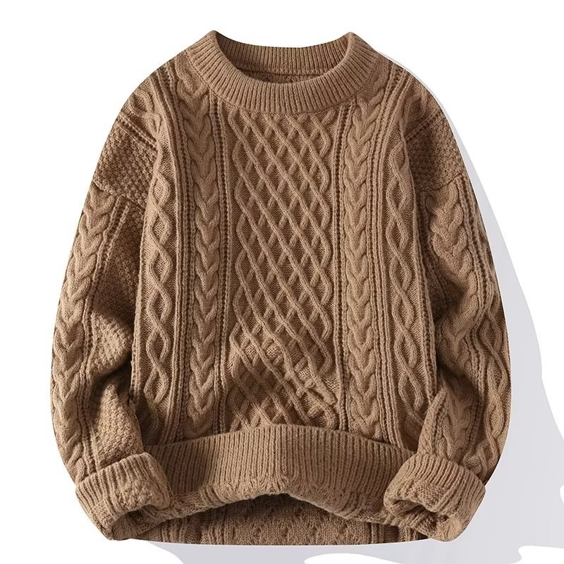 Beke | Strickpullover mit Rundhals und Musterstrick