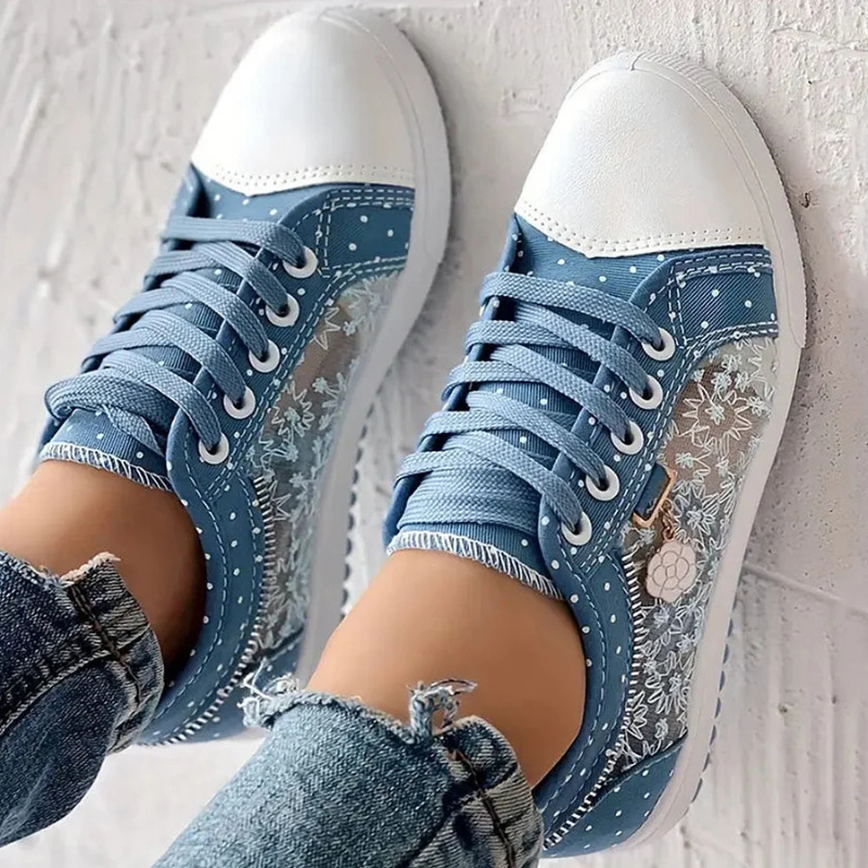 Lotte | Elegante Damen-Sneaker mit floralen Details