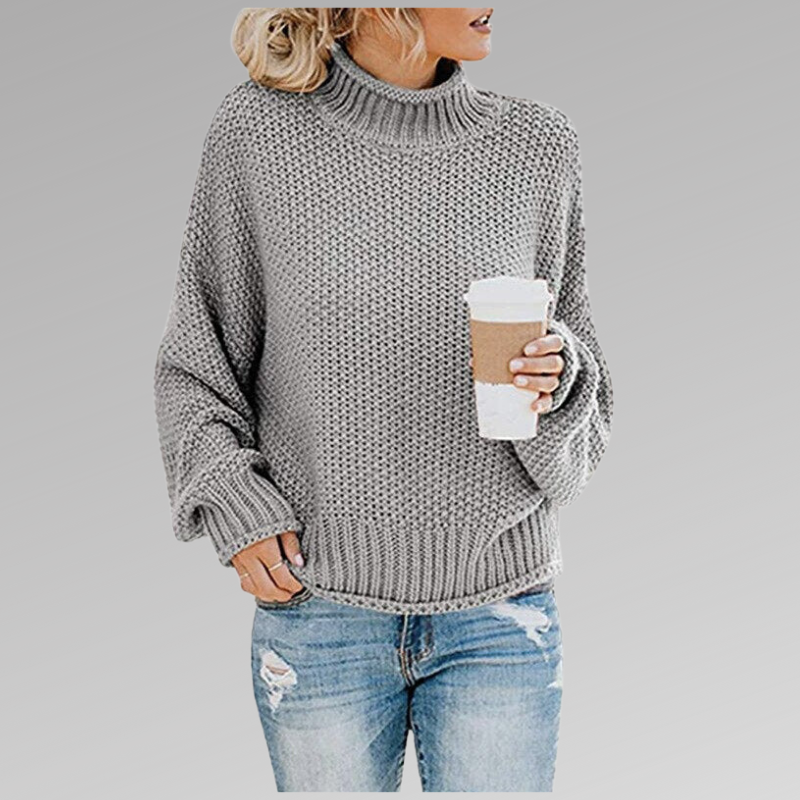 Steffi | Pullover mit hohem Stehkragen