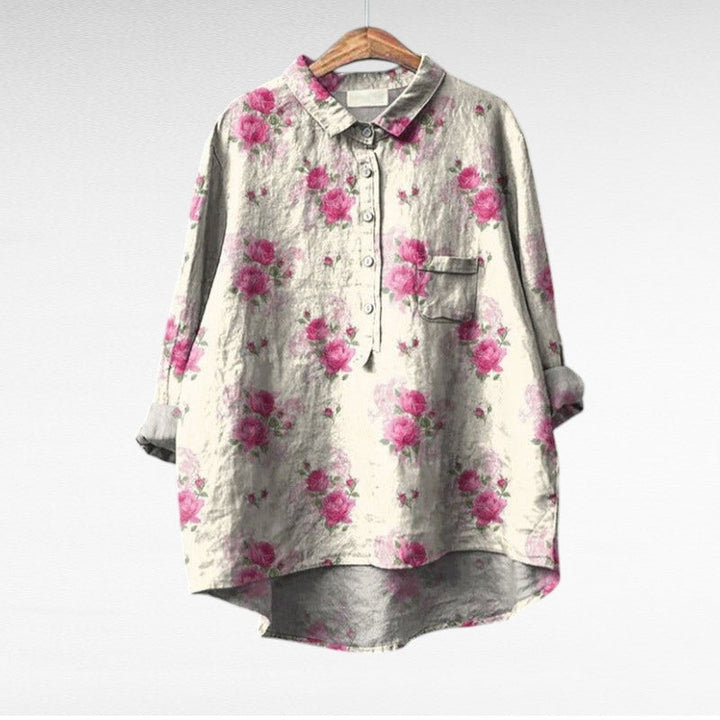Olivia | Oversized Leinen-Bluse