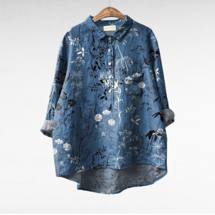 Olivia | Oversized Leinen-Bluse