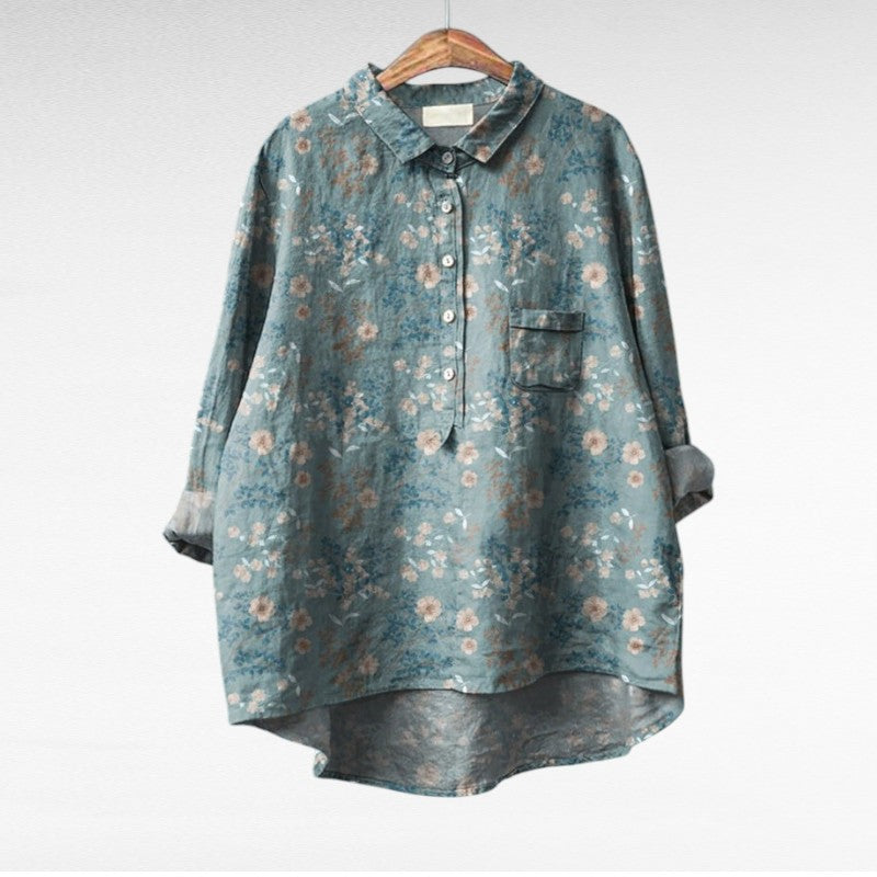 Olivia | Oversized Leinen-Bluse