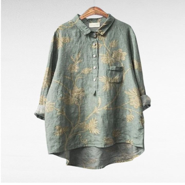Olivia | Oversized Leinen-Bluse