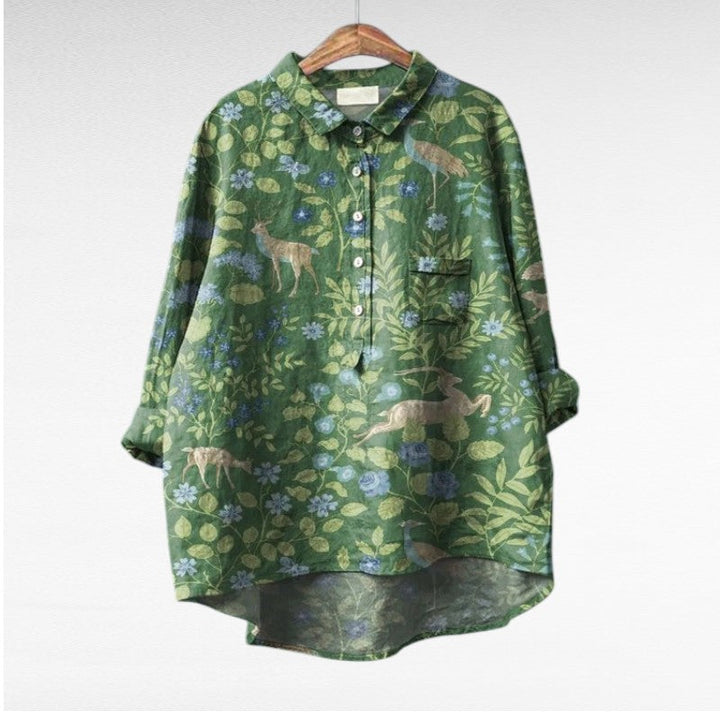 Olivia | Oversized Leinen-Bluse