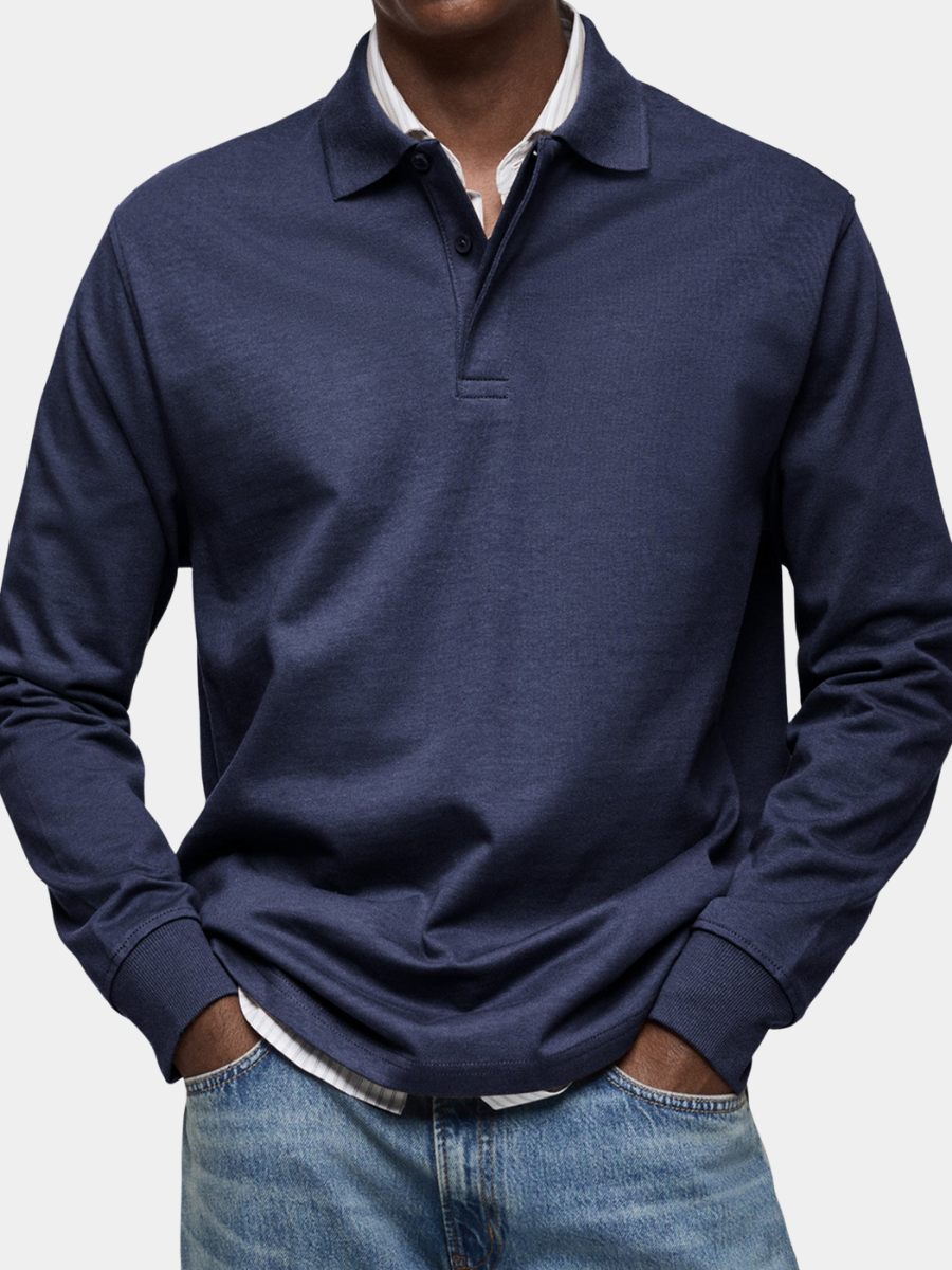 Julian | Luxe Polo mit langen Ärmeln